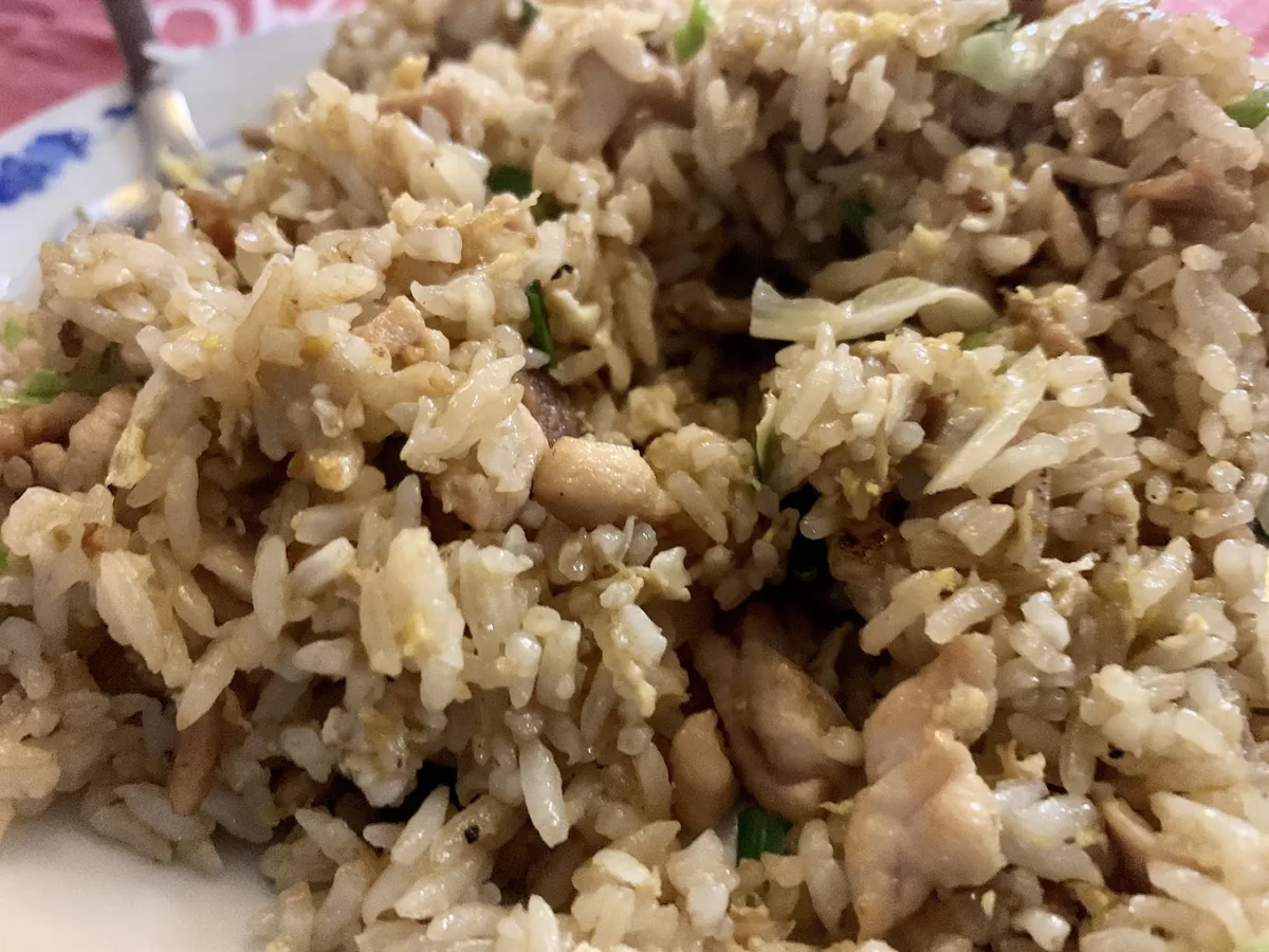 Riz cantonais au poulet, Restaurant Océan